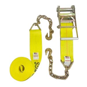 Heavy-Duty Ratchet Assembly A-4X30RCE18 - 4x30’ with 5,400 lbs Load Capacity & Chain Ends | Reliable Towing and Binding CasterHQ