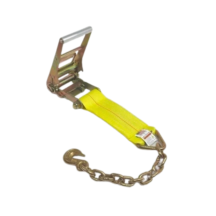 Heavy-Duty Ratchet Assembly A-4X30RCE18 - 4x30’ with 5,400 lbs Load Capacity & Chain Ends | Reliable Towing and Binding CasterHQ