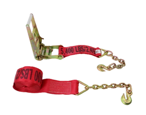 Heavy-Duty Ratchet Assembly A-4X30RCE18 - 4x30’ with 5,400 lbs Load Capacity & Chain Ends | Reliable Towing and Binding CasterHQ
