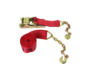 Heavy-Duty Ratchet Assembly A-4X30RCE18 - 4x30’ with 5,400 lbs Load Capacity & Chain Ends | Reliable Towing and Binding CasterHQ