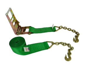 Heavy-Duty Ratchet Assembly A-4X30RCE18 - 4x30’ with 5,400 lbs Load Capacity & Chain Ends | Reliable Towing and Binding CasterHQ