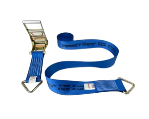 High-Capacity A-4X30RDR-DW - 4inch x 30feet Ratchet Strap Assembly with D-Rings-BEST for Heavy-Duty Applications CasterHQ