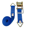 High-Capacity A-4X30RDR-DW - 4inch x 30feet Ratchet Strap Assembly with D-Rings-BEST for Heavy-Duty Applications CasterHQ