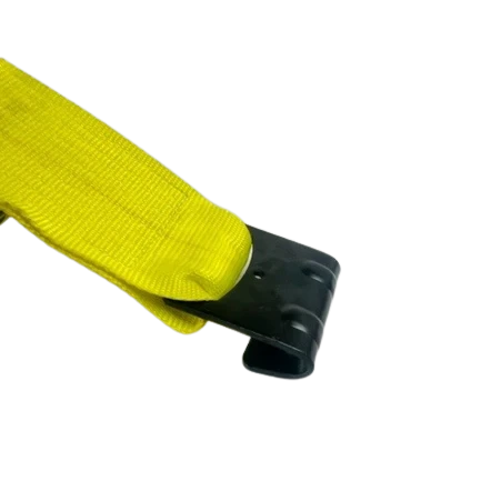 Heavy-Duty Ratchet Strap Assembly 4"x30' with Flat Hooks – 5,400 lbs Load Capacity | A-4X30RFH CasterHQ