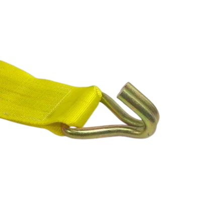 Heavy-Duty Ratchet Strap 4" x 30' with Wire Hooks - 5,400 lbs Break Strength - A-4X30RWHK Ratchet Assembly CasterHQ