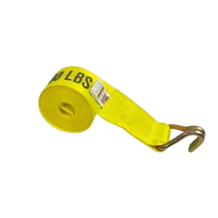 Heavy-Duty Ratchet Strap 4" x 30' with Wire Hooks - 5,400 lbs Break Strength - A-4X30RWHK Ratchet Assembly CasterHQ