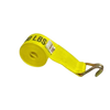 Heavy-Duty Ratchet Strap 4" x 30' with Wire Hooks - 5,400 lbs Break Strength - A-4X30RWHK Ratchet Assembly CasterHQ