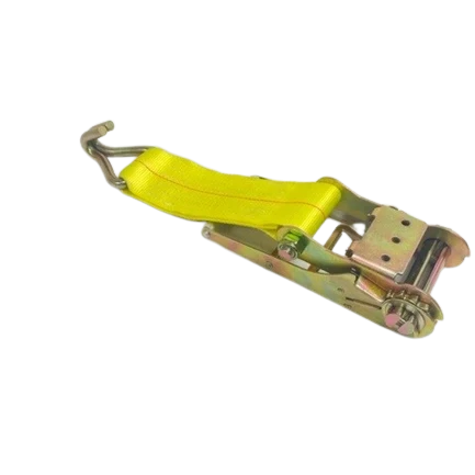 Heavy-Duty Ratchet Strap 4" x 30' with Wire Hooks - 5,400 lbs Break Strength - A-4X30RWHK Ratchet Assembly CasterHQ