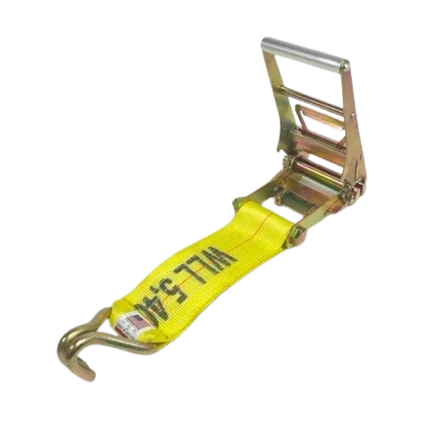 Heavy-Duty Ratchet Strap 4" x 30' with Wire Hooks - 5,400 lbs Break Strength - A-4X30RWHK Ratchet Assembly CasterHQ