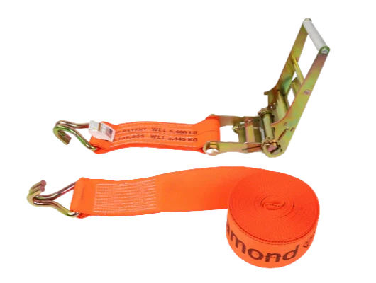 4inch x 30feet Ratchet Tie Down Strap with Wire Hooks - 5,400 lbs Load Capacity | Heavy Duty Cargo Securement CasterHQ