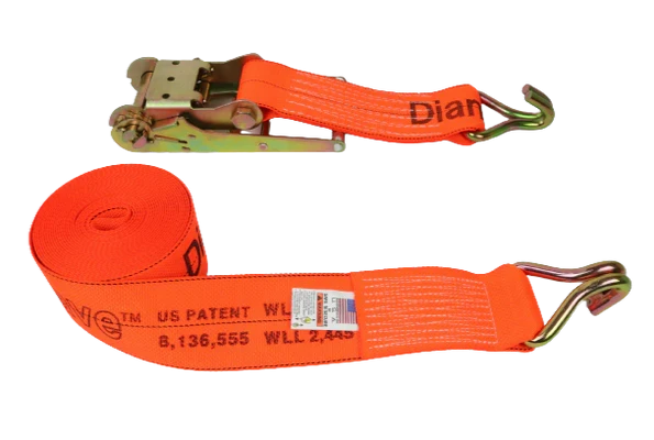 4inch x 30feet Ratchet Tie Down Strap with Wire Hooks - 5,400 lbs Load Capacity | Heavy Duty Cargo Securement CasterHQ