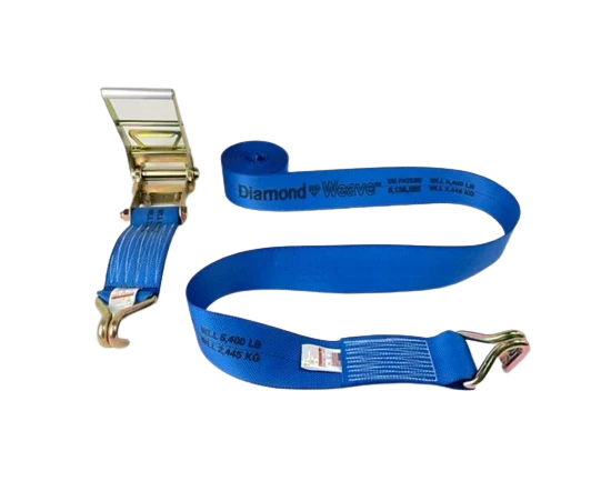4inch x 30feet Ratchet Tie Down Strap with Wire Hooks - 5,400 lbs Load Capacity | Heavy Duty Cargo Securement CasterHQ