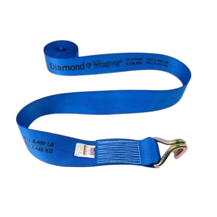 4inch x 30feet Ratchet Tie Down Strap with Wire Hooks - 5,400 lbs Load Capacity | Heavy Duty Cargo Securement CasterHQ