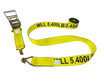 5400 lb Ratchet Strap A-4X30RWHK-I 4" x 30' Wire Hooks | CasterHQ