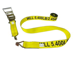 5400 lb Ratchet Strap A-4X30RWHK-I 4" x 30' Wire Hooks
