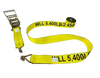 4" x 30' Heavy-Duty Ratchet Strap with Wire Hooks - 5400 lbs Load Capacity - A-4X30RWHK-I CasterHQ