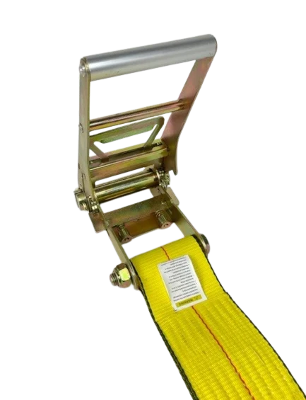 4" x 30' Heavy-Duty Ratchet Strap with Wire Hooks - 5400 lbs Load Capacity - A-4X30RWHK-I CasterHQ