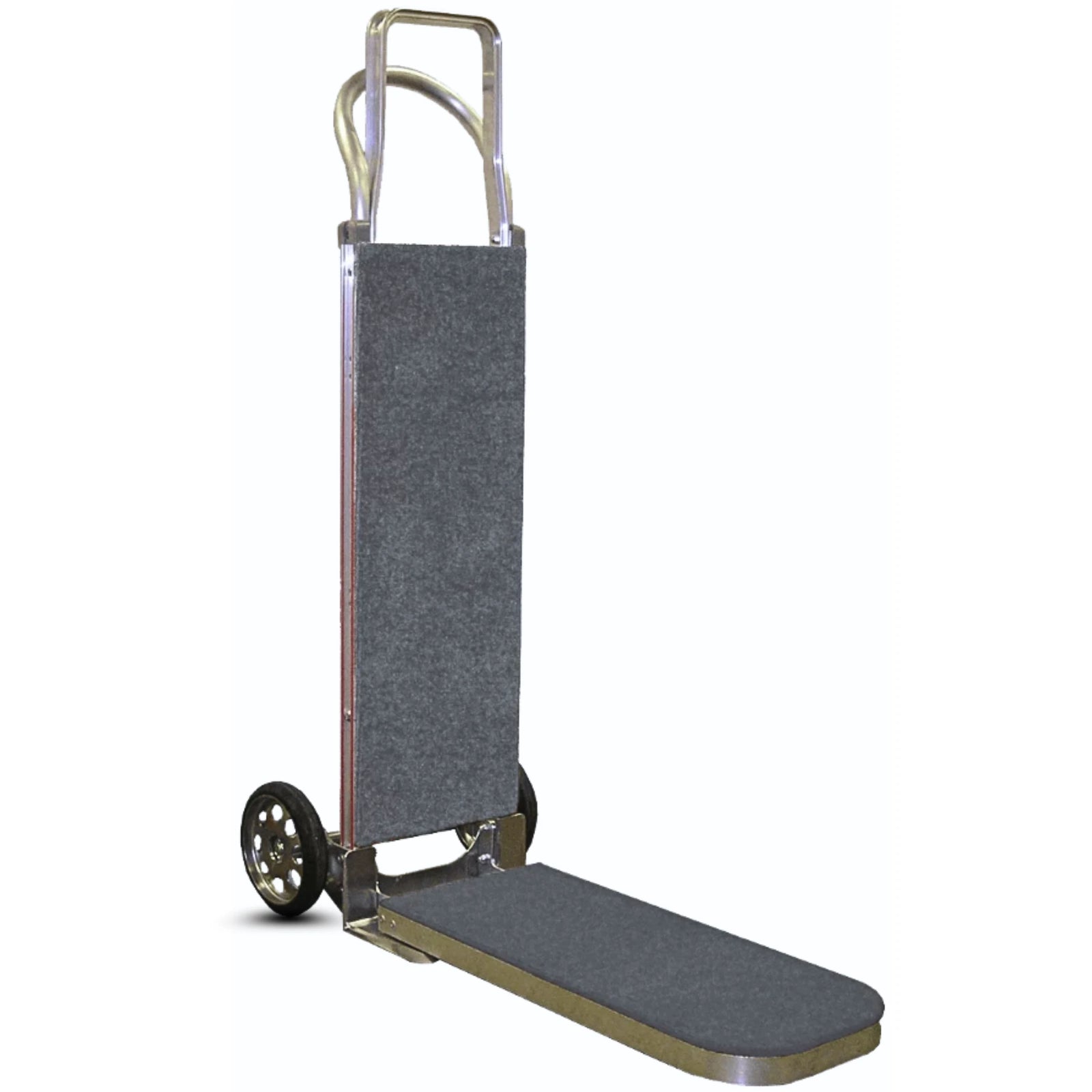 Carpeted Luggage Handler Hand Truck with Garment Hanger Hook BP MFG