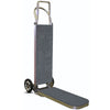 Carpeted Luggage Handler Hand Truck with Garment Hanger Hook