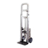 B&P Manufacturing Narrow Aisle Hand Truck - High-Strength Aluminum, 600 lbs Capacity, 10" Pneumatic Wheels BP MFG