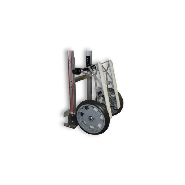 B&P Manufacturing Narrow Aisle Hand Truck - High-Strength Aluminum, 600 lbs Capacity, 10" Pneumatic Wheels BP MFG