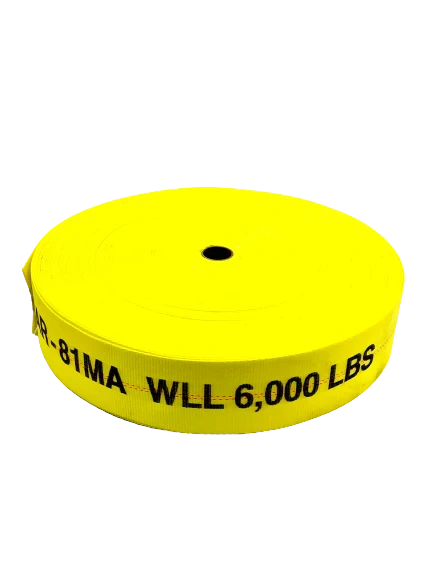 4" AAR Approved Polyester Webbing - 6000 lbs Working Load Limit, 300ft Roll CasterHQ