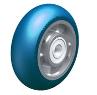 6" x 2" Heavy duty wheel with Blickle Besthane Soft polyurethane tread, with aluminum wheel center, extra crowned Blickle