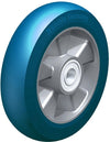 8" x 2" Heavy duty wheel with Blickle Besthane Soft polyurethane tread, with aluminum wheel center, extra crowned Blickle