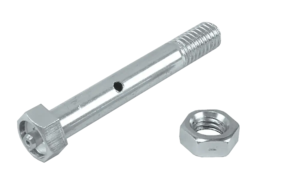 Durastar 1/2-13" OD x 5-1/8" Length Plain Axle & a choice between 5/16" Nuts -  | CasterHQ