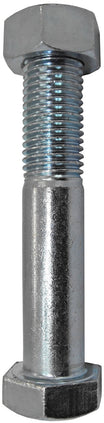 1/2" x 4" Plain Axle & Nut Zinc Plated Wheel Hardware | CasterHQ