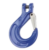 AS-8418400 - 3/8" G100 Peerless Clevis Sling Hook with Latch - High Load Capacity of 8,800 lbs for Heavy-Duty Lifting and Rigging Applications SAFE 'N SECURE LLC