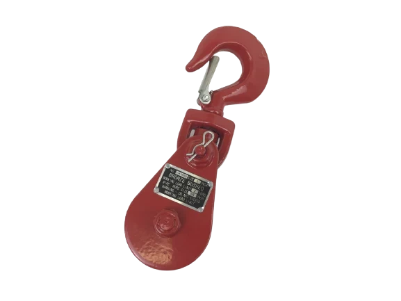 2 Ton Snatch Block with Swivel Snap Hook for 5/16" to 3/8" Wire Rope (AS-DB-SBD-H-2T-3S) CasterHQ