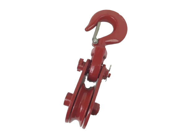 2 Ton Snatch Block with Swivel Snap Hook for 5/16" to 3/8" Wire Rope (AS-DB-SBD-H-2T-3S) CasterHQ