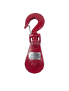 4 Ton Snatch Block with 4" Sheave, Swivel Snap Hook for 3/8" - 1/2" Rope, 12.4 lbs CasterHQ