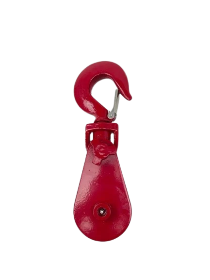 4 Ton Snatch Block with 4" Sheave, Swivel Snap Hook for 3/8" - 1/2" Rope, 12.4 lbs CasterHQ