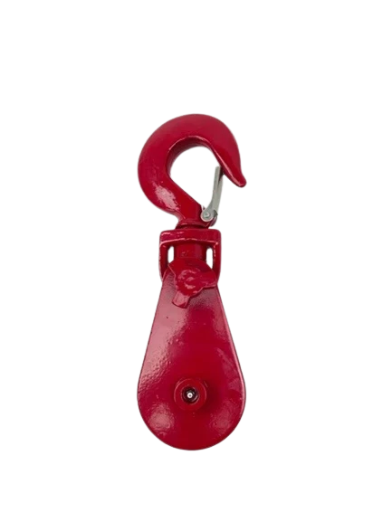 4 Ton Snatch Block with 4" Sheave, Swivel Snap Hook for 3/8" - 1/2" Rope, 12.4 lbs CasterHQ