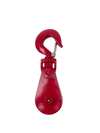 4 Ton Snatch Block with 4" Sheave, Swivel Snap Hook for 3/8" - 1/2" Rope, 12.4 lbs CasterHQ