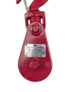 4 Ton Snatch Block with 4" Sheave, Swivel Snap Hook for 3/8" - 1/2" Rope, 12.4 lbs CasterHQ