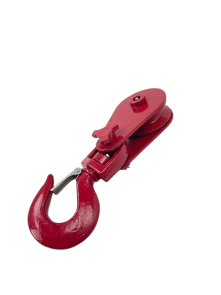 4 Ton Snatch Block with 4" Sheave, Swivel Snap Hook for 3/8" - 1/2" Rope, 12.4 lbs CasterHQ
