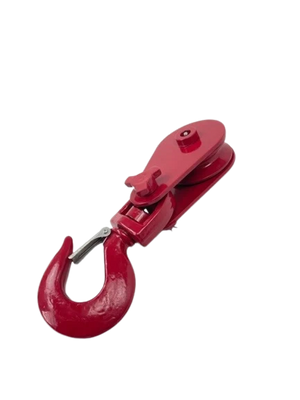 4 Ton Snatch Block with 4" Sheave, Swivel Snap Hook for 3/8" - 1/2" Rope, 12.4 lbs CasterHQ