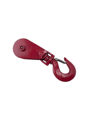 4 Ton Snatch Block with 4" Sheave, Swivel Snap Hook for 3/8" - 1/2" Rope, 12.4 lbs CasterHQ