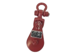 2 Ton Snatch Block with Shackle for 5/16" to 3/8" Wire Rope, 3" Sheave, 4.8 lbs CasterHQ