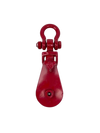 4 Ton Snatch Block with Shackle - 4.5" Sheave for 3/8" to 1/2" Rope CasterHQ
