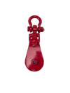 4 Ton Snatch Block with Shackle - 4.5" Sheave for 3/8" to 1/2" Rope CasterHQ