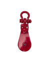4 Ton Snatch Block with Shackle - 4.5" Sheave for 3/8" to 1/2" Rope CasterHQ