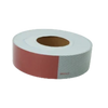 AS-DOT66 2" x 150' Conspicuity DOT Tape - 6" Red/6" White, High-Intensity Reflective, DOT-C2 Compliant, Pressure-Sensitive Adhesive for Vehicle Safety and Visibility CasterHQ