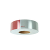 AS-DOT66 2" x 150' Conspicuity DOT Tape - 6" Red/6" White, High-Intensity Reflective, DOT-C2 Compliant, Pressure-Sensitive Adhesive for Vehicle Safety and Visibility CasterHQ