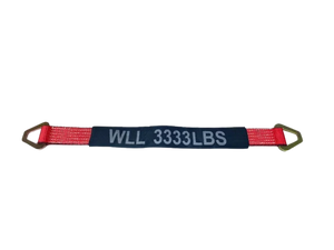 2" x 24" Axle Strap with D-Rings and Protective Cordura Sleeve - Heavy Duty Tie Down Strap for Hauling Cars, Trucks, UTVs CasterHQ