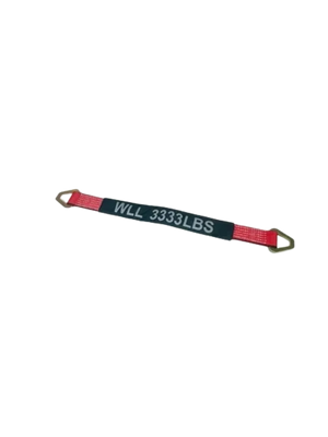 2" x 24" Axle Strap with D-Rings and Protective Cordura Sleeve - Heavy Duty Tie Down Strap for Hauling Cars, Trucks, UTVs CasterHQ