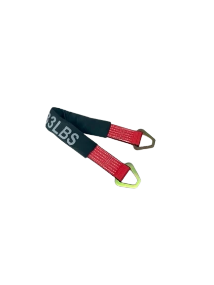 2" x 24" Axle Strap with D-Rings and Protective Cordura Sleeve - Heavy Duty Tie Down Strap for Hauling Cars, Trucks, UTVs CasterHQ